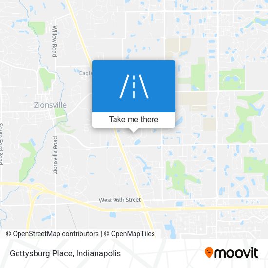 Mapa de Gettysburg Place