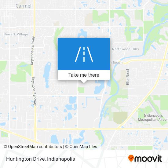 Mapa de Huntington Drive