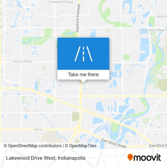 Lakewood Drive West map