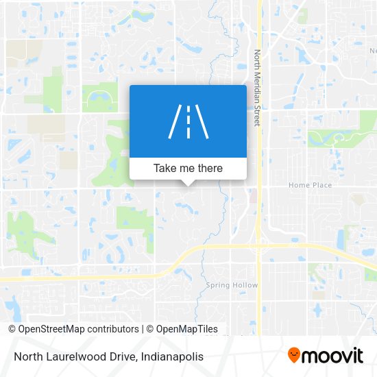 North Laurelwood Drive map
