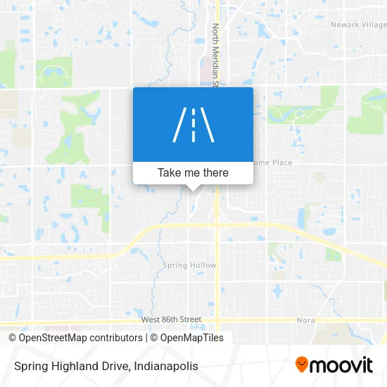Spring Highland Drive map