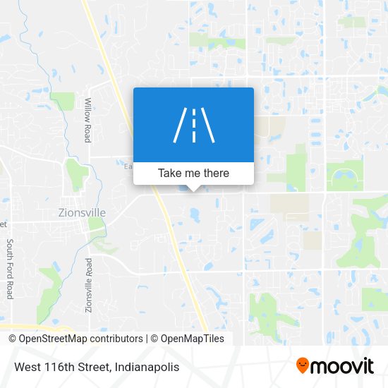 West 116th Street map