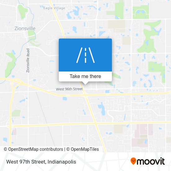 Mapa de West 97th Street