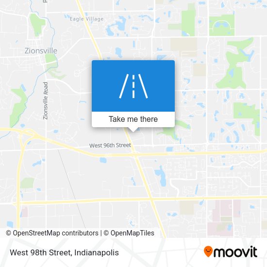 West 98th Street map