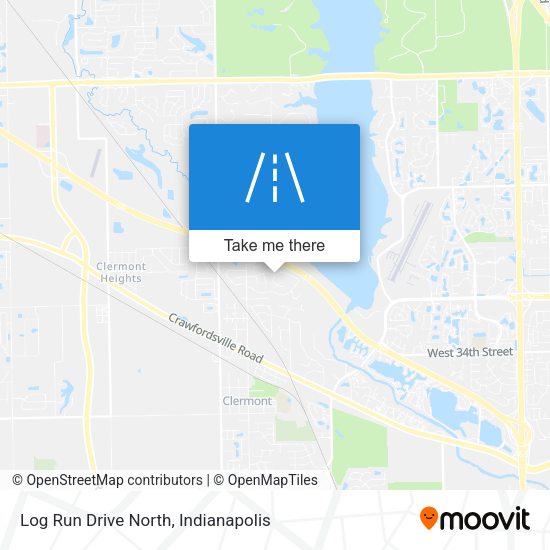 Log Run Drive North map