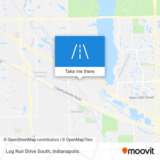 Log Run Drive South map