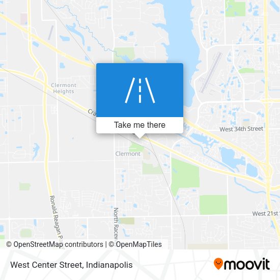West Center Street map