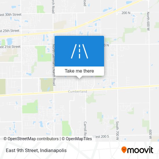 East 9th Street map