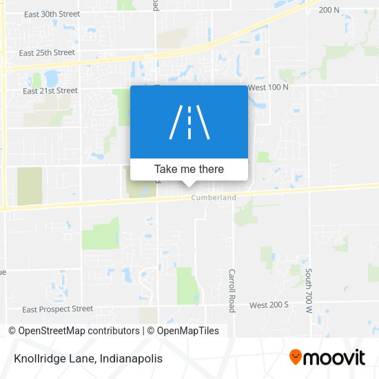 Knollridge Lane map