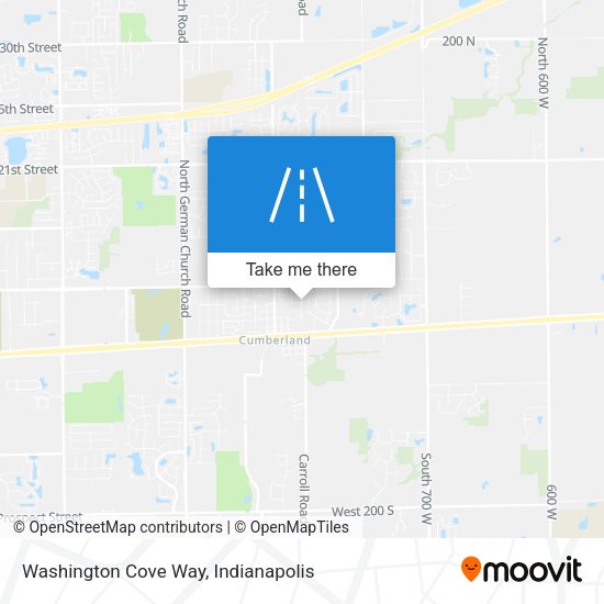 Washington Cove Way map