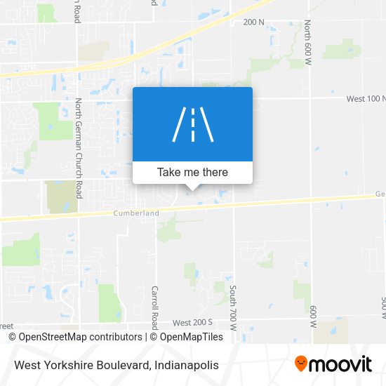 West Yorkshire Boulevard map