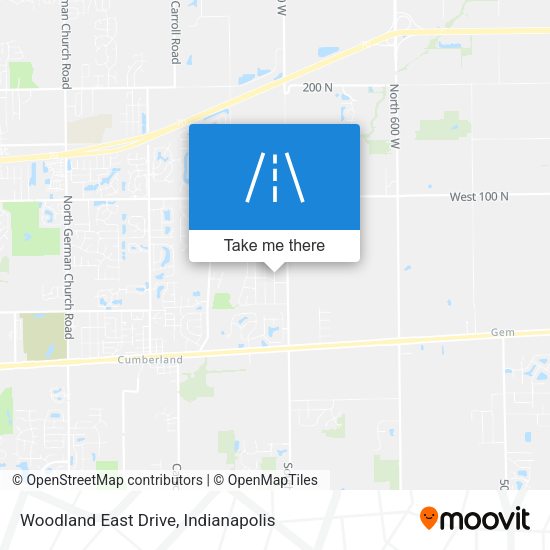 Woodland East Drive map