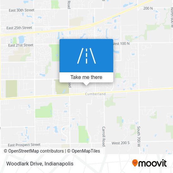 Woodlark Drive map