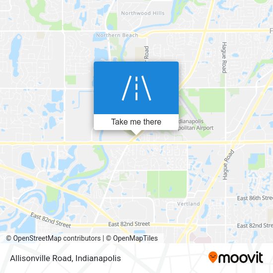 Mapa de Allisonville Road