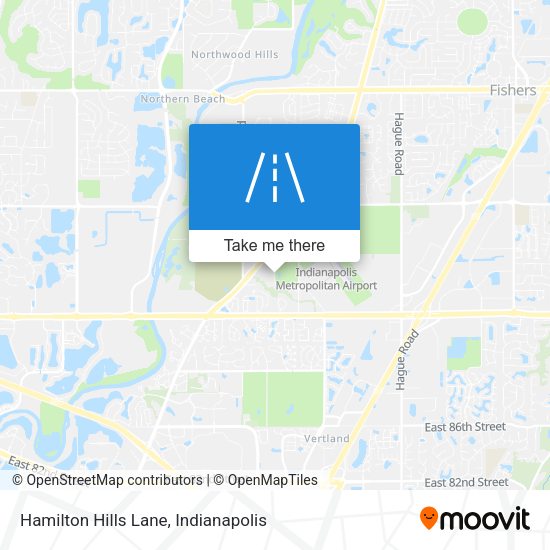 Hamilton Hills Lane map