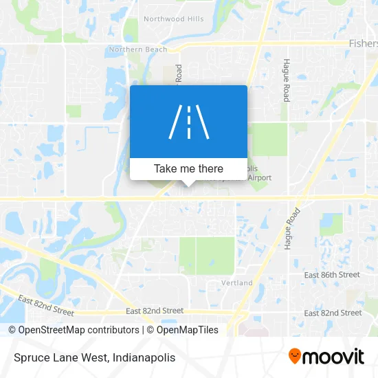 Spruce Lane West map