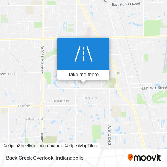 Mapa de Back Creek Overlook