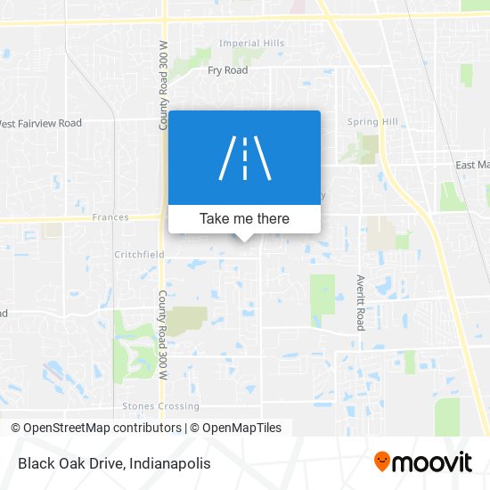 Black Oak Drive map