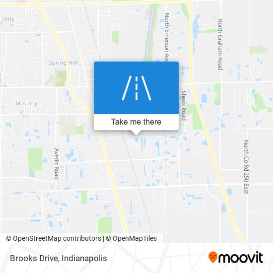Brooks Drive map