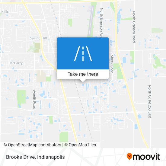 Brooks Drive map