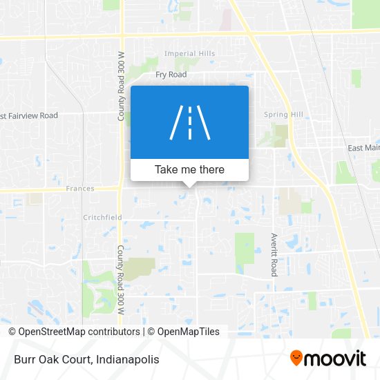 Burr Oak Court map