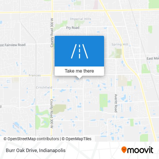Burr Oak Drive map