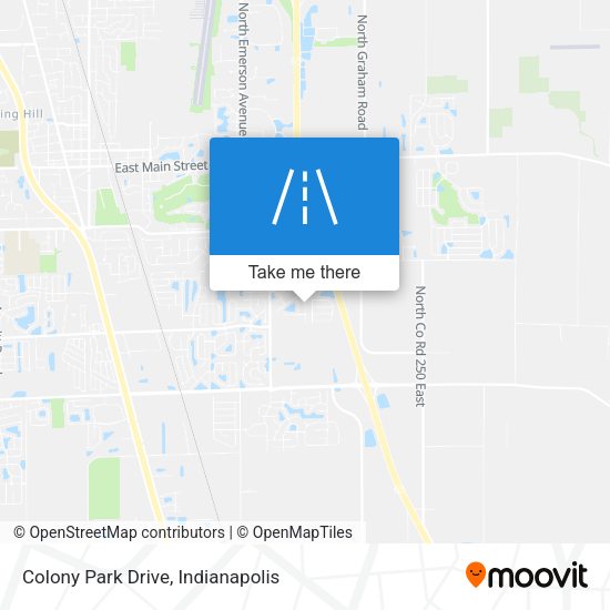 Colony Park Drive map