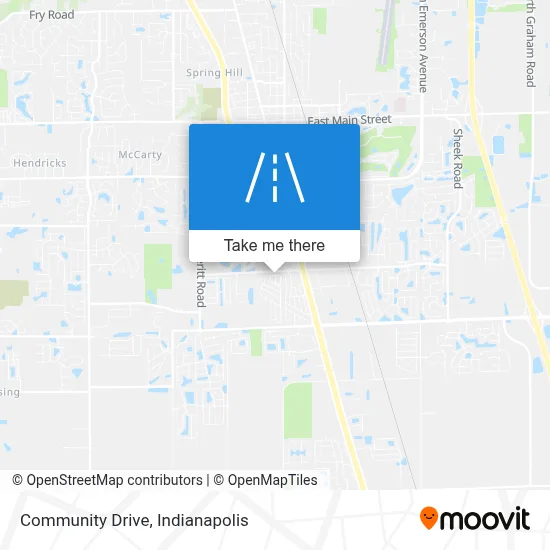 Community Drive map