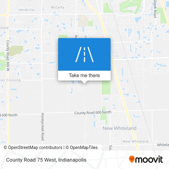 County Road 75 West map