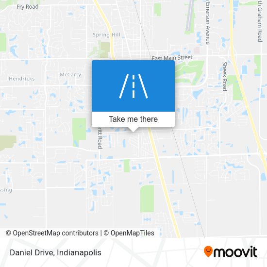Mapa de Daniel Drive