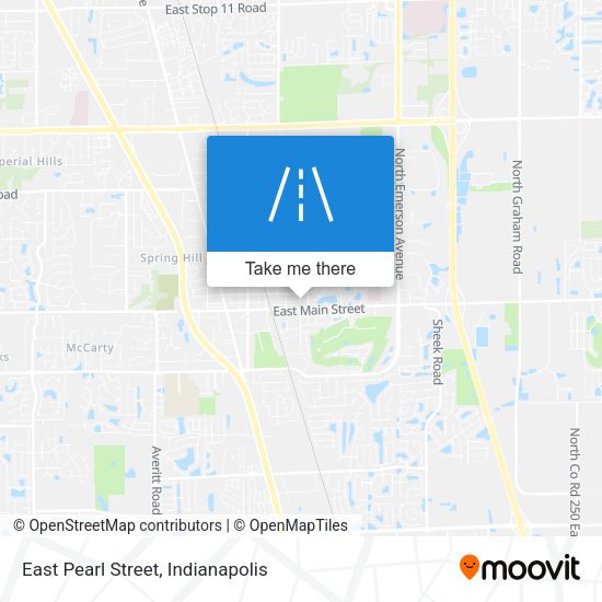 East Pearl Street map