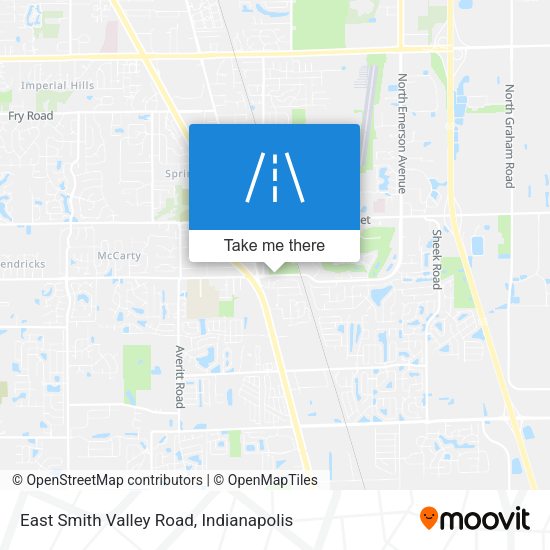 East Smith Valley Road map