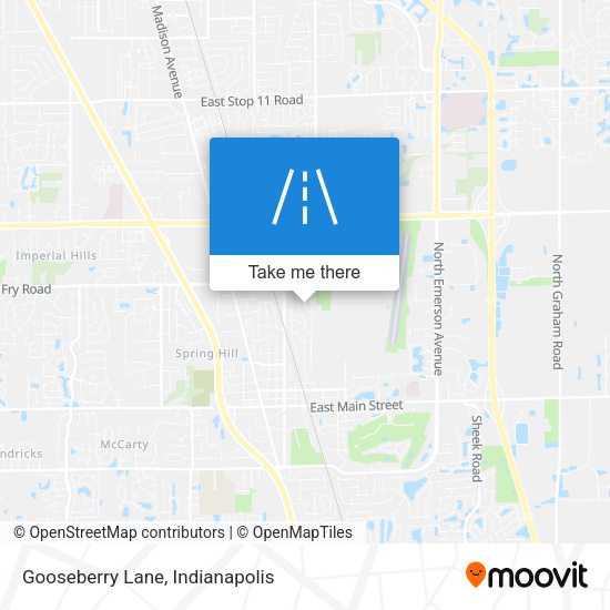 Gooseberry Lane map