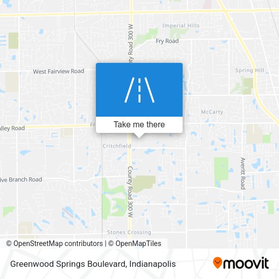 Mapa de Greenwood Springs Boulevard