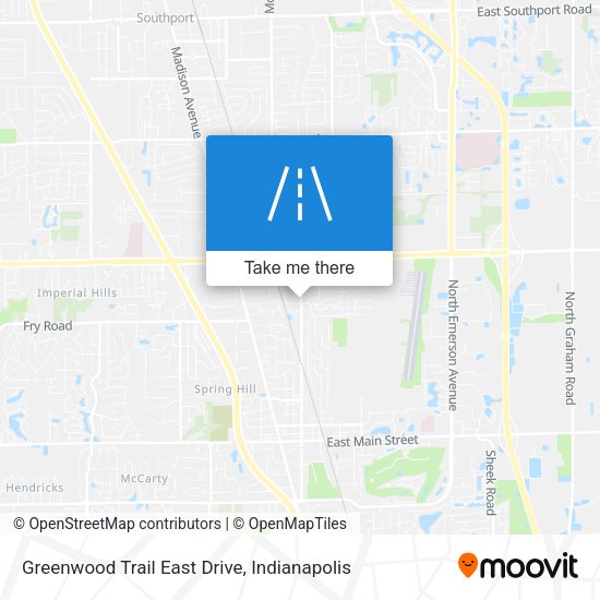 Greenwood Trail East Drive map