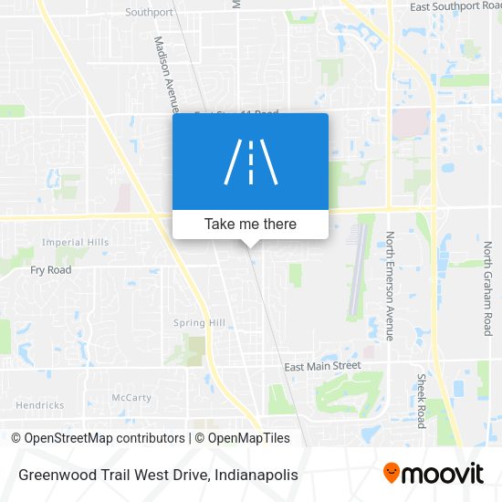 Greenwood Trail West Drive map