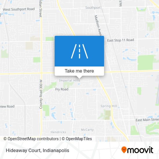 Hideaway Court map