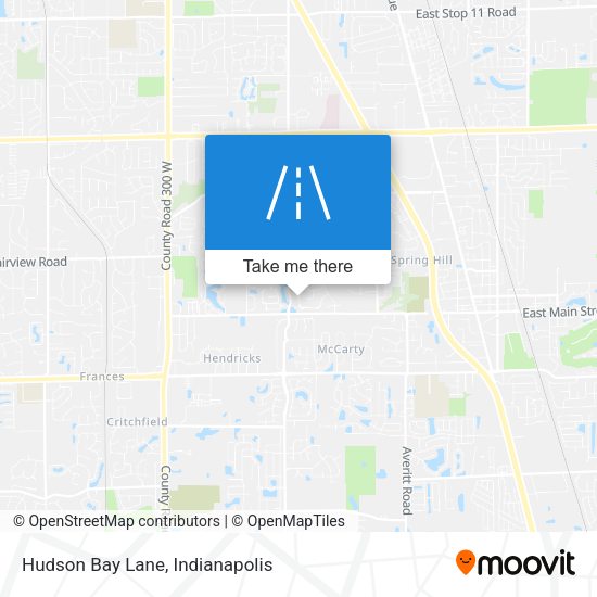 Hudson Bay Lane map