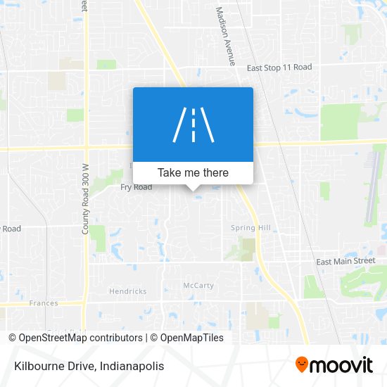 Kilbourne Drive map