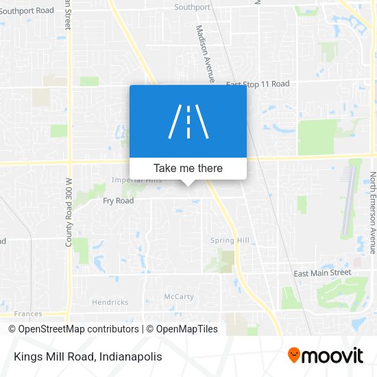 Mapa de Kings Mill Road