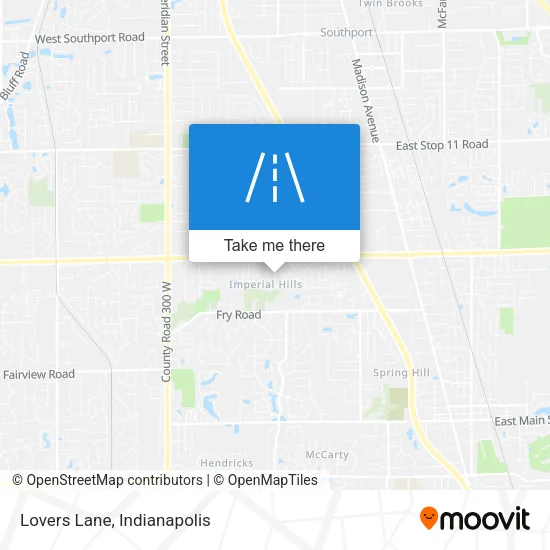 Lovers Lane map