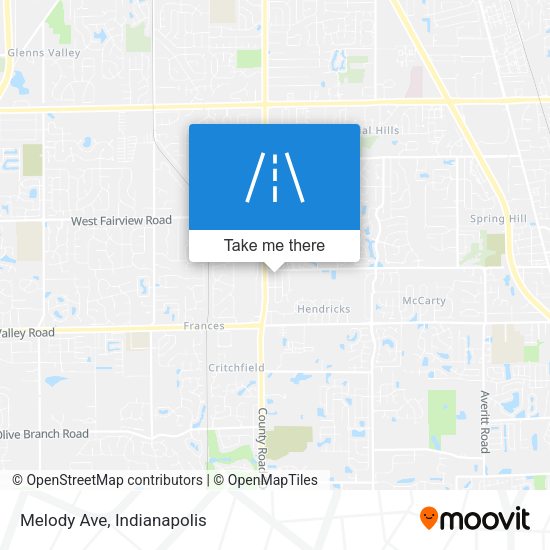 Mapa de Melody Ave