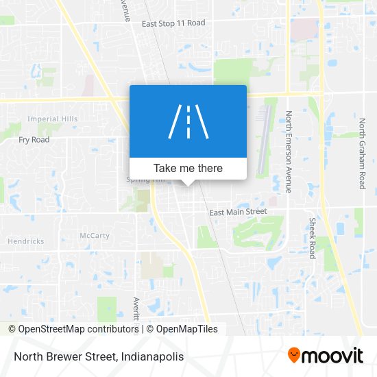 North Brewer Street map