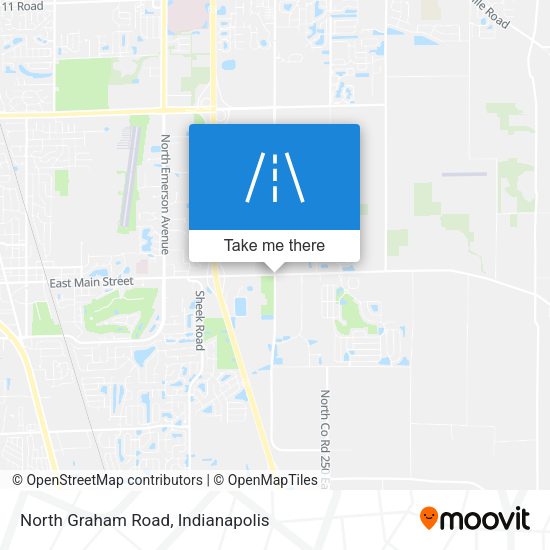 North Graham Road map