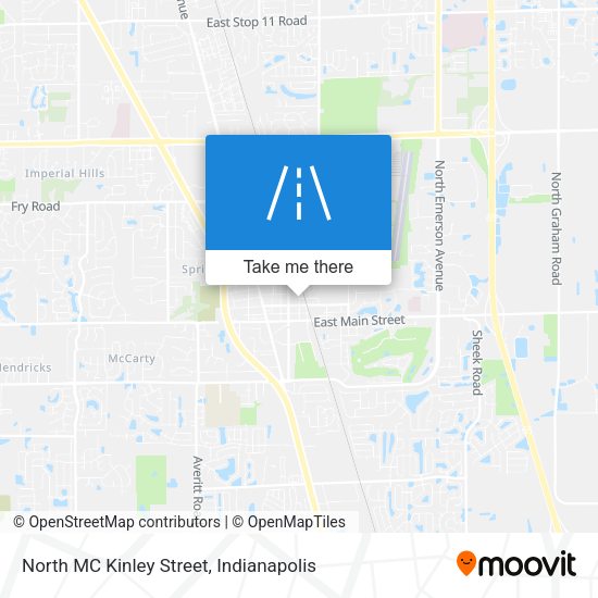 North MC Kinley Street map