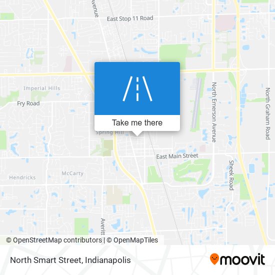 North Smart Street map