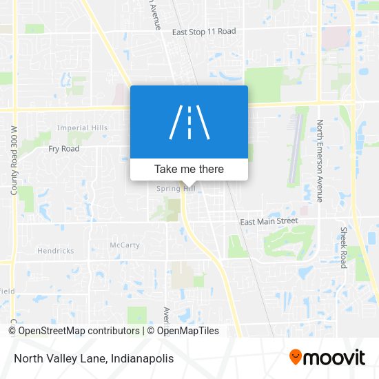 North Valley Lane map