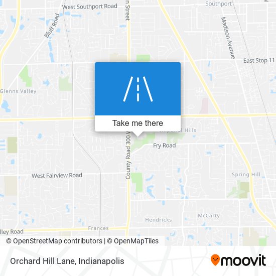 Orchard Hill Lane map