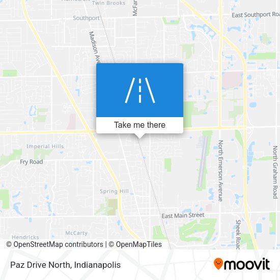 Paz Drive North map