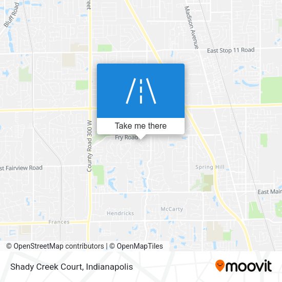 Mapa de Shady Creek Court